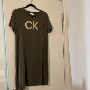 Calvin Klein XL Short Sleeve T-Shirt dress